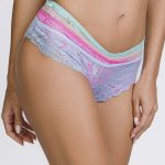 Calcinha Tanga Rendada Multicor