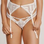 Cinta Liga em Renda com Clip Aurora