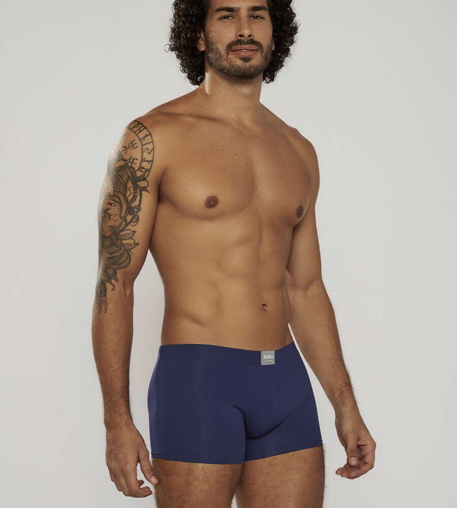 Cueca Boxer Shorts em Microfibra Respirável