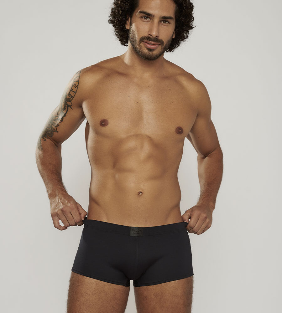 Cueca Boxer Tradicional em Microfibra Respirável