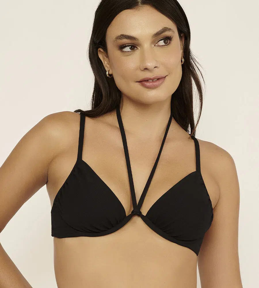 Top Meia Taça Aro Preto Nix