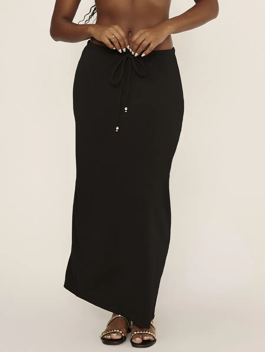 Saia Midi Preto Nix - Imagem 3