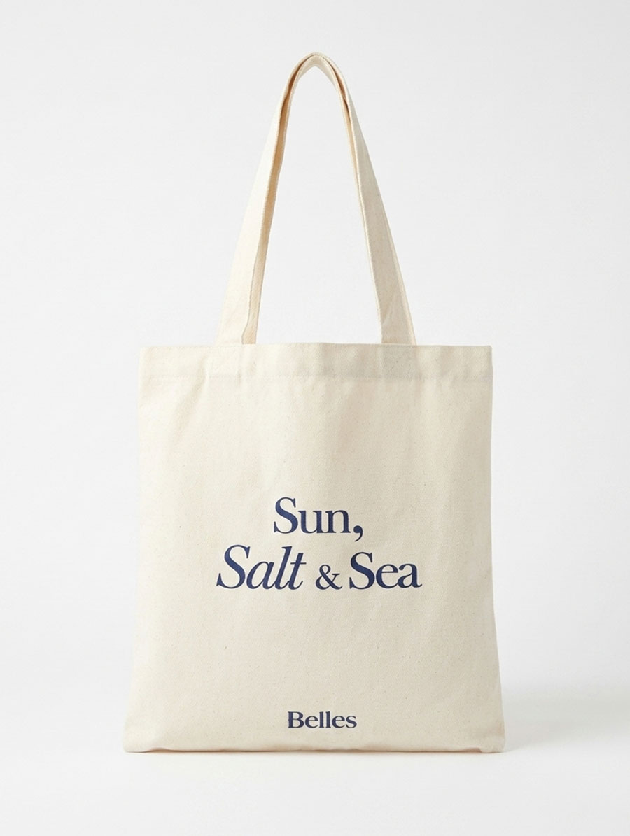Ecobag Sun, Salt & Sea para carregar o essencial em uma dia de Sol