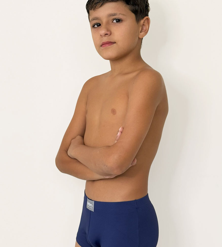 Cueca infantil em microfibra com proteção UV 80 e toque macio Belles