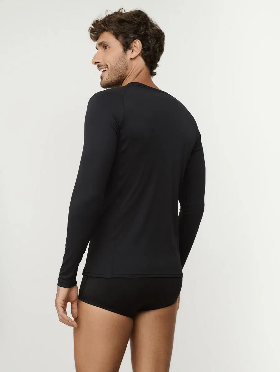Blusa masculina manga longa UV com tecido Skin Fit e secagem rápida Linha Man Belles